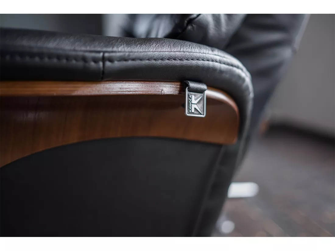Fauteuil - Noir cuir - TOSAR