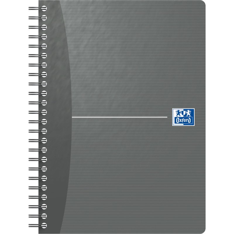Cahier spirale Oxford Essentials 14,8 x 21 cm - grands carreaux - 180 pages