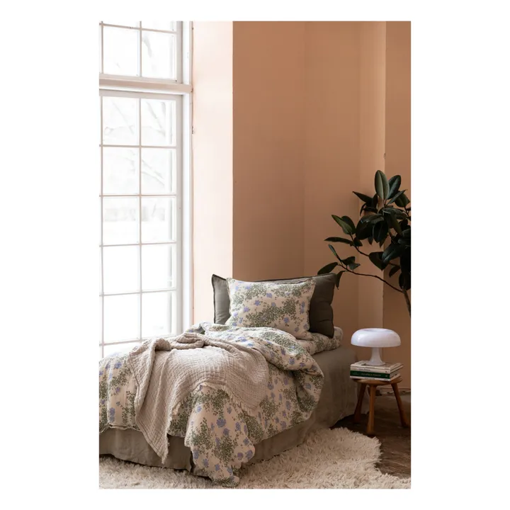 garbo&friends Parure de lit Plumbago en coton bio | Bleu