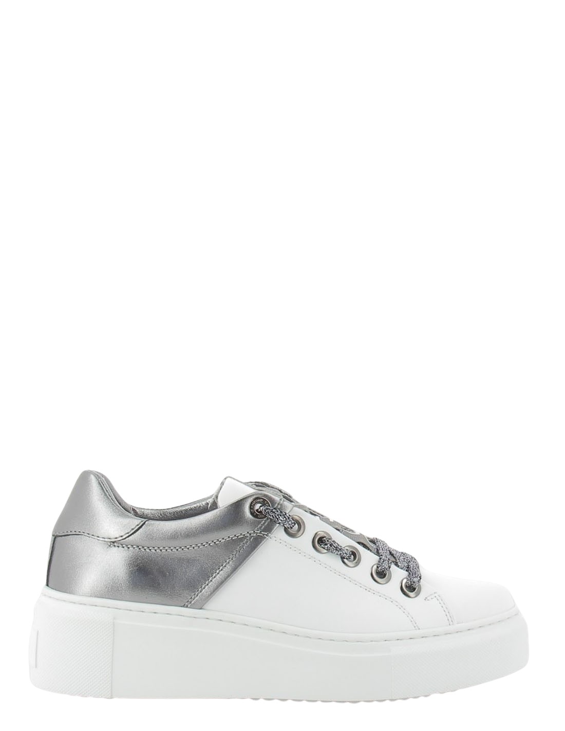 valentino Baskets compensées femme baraga summer cuir blanc/argent
