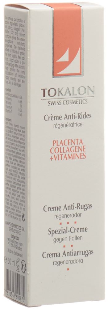 TOKALON Antifalten<br>50 ml, Tube, Creme, Placenta Collagene