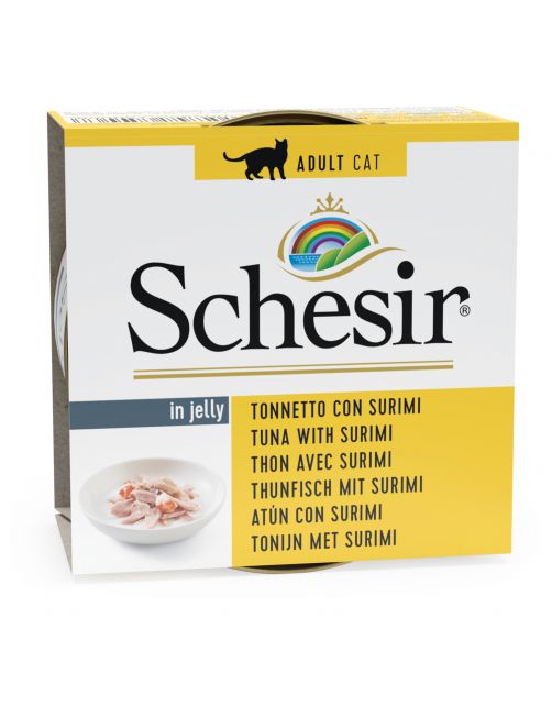 Schesir Kat Blik Gelei Vis 85 g - Kattenvoer