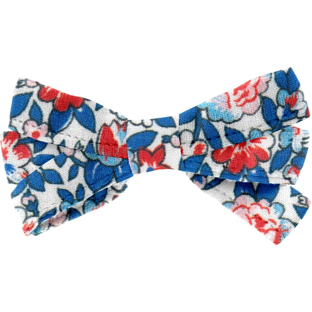 Barrette Noeud Ruban London Fleuri