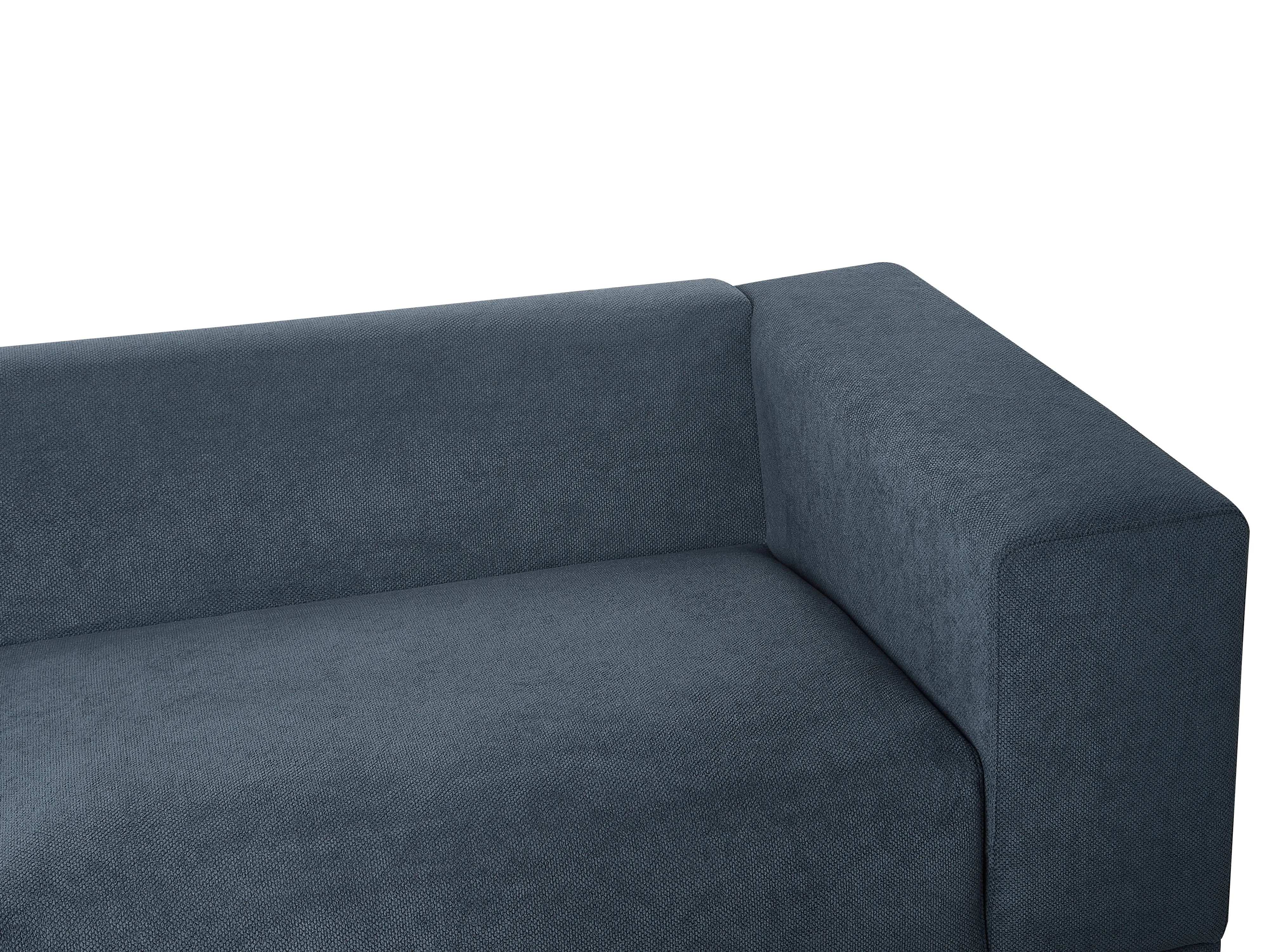 Bank 3-zits NIVALA Stof Donkerblauw
