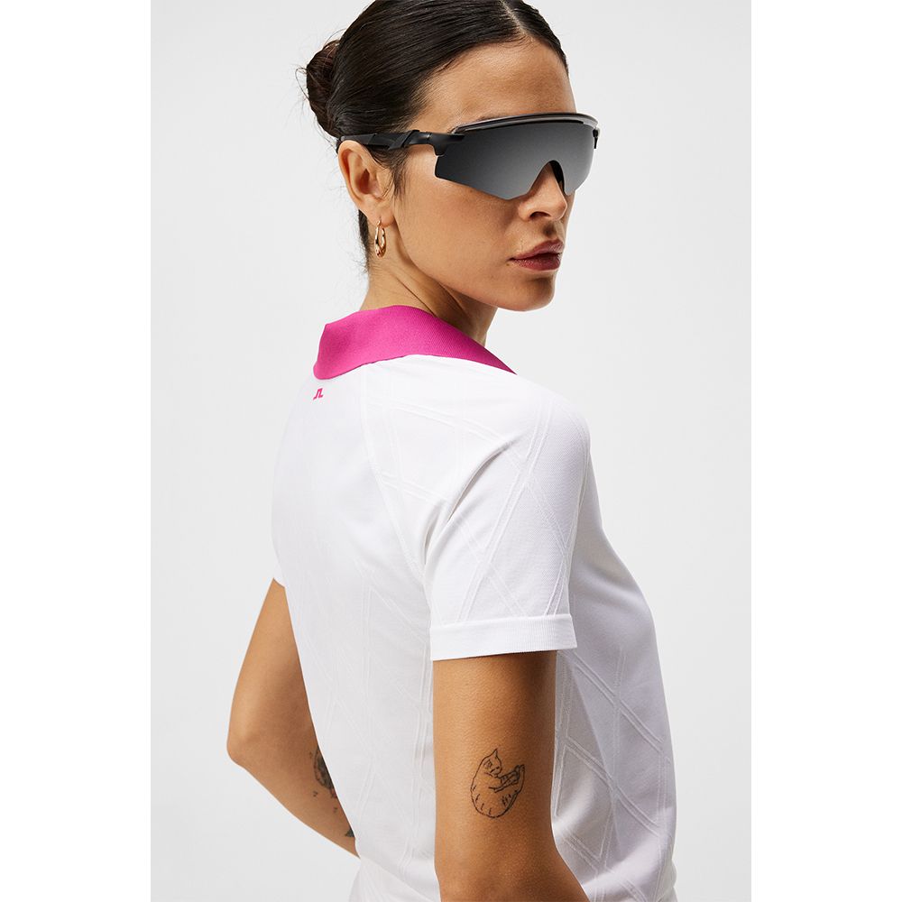 Baily Seamless Pique Dame Hvit