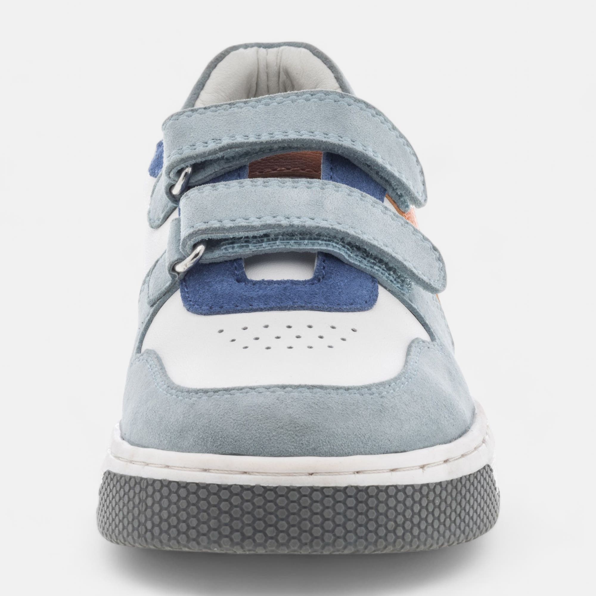 Baskets hautes Garçon en cuir multicolore
