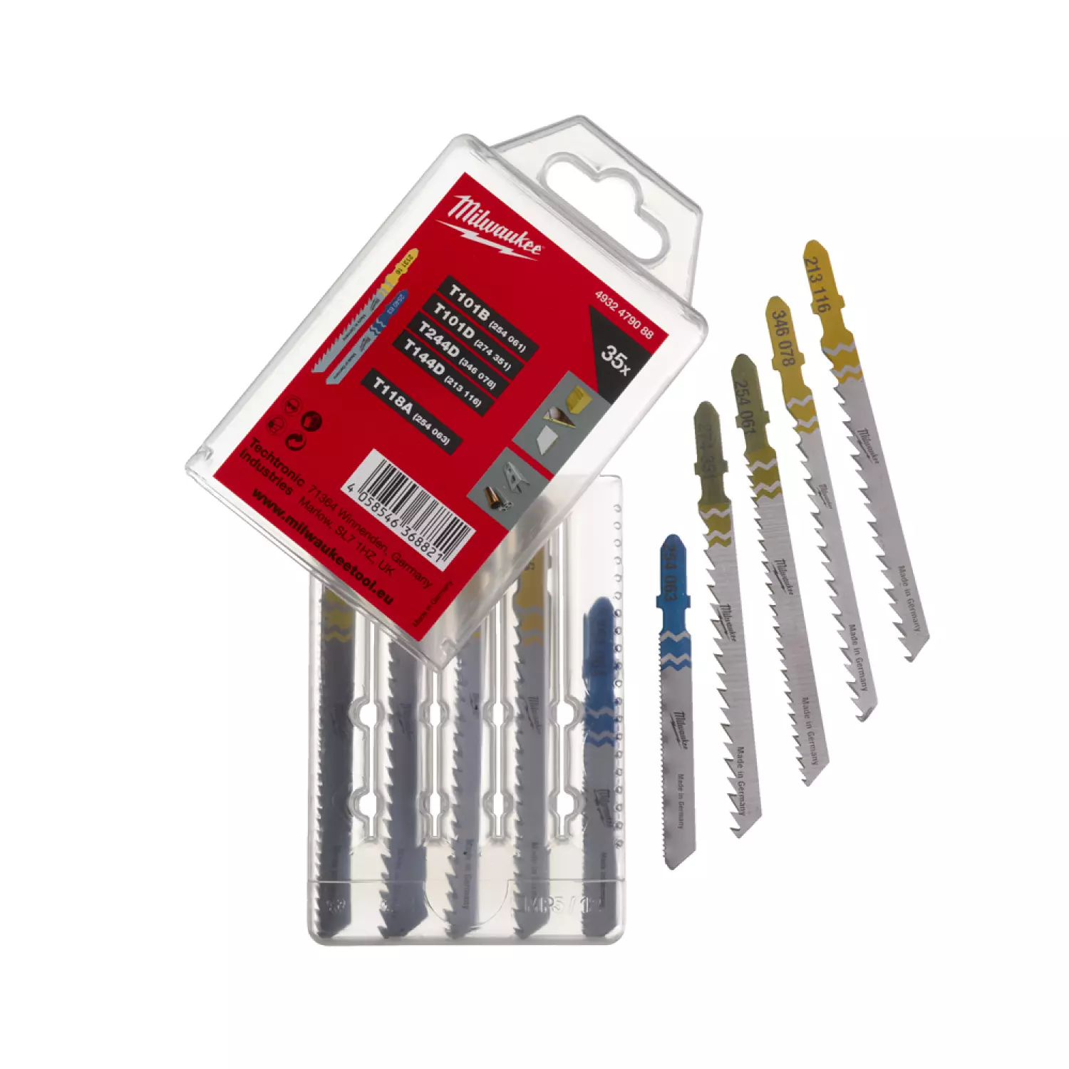 Milwaukee 4932479088 Decoupeerzaagbladen set - T-receptie - 35 stuks