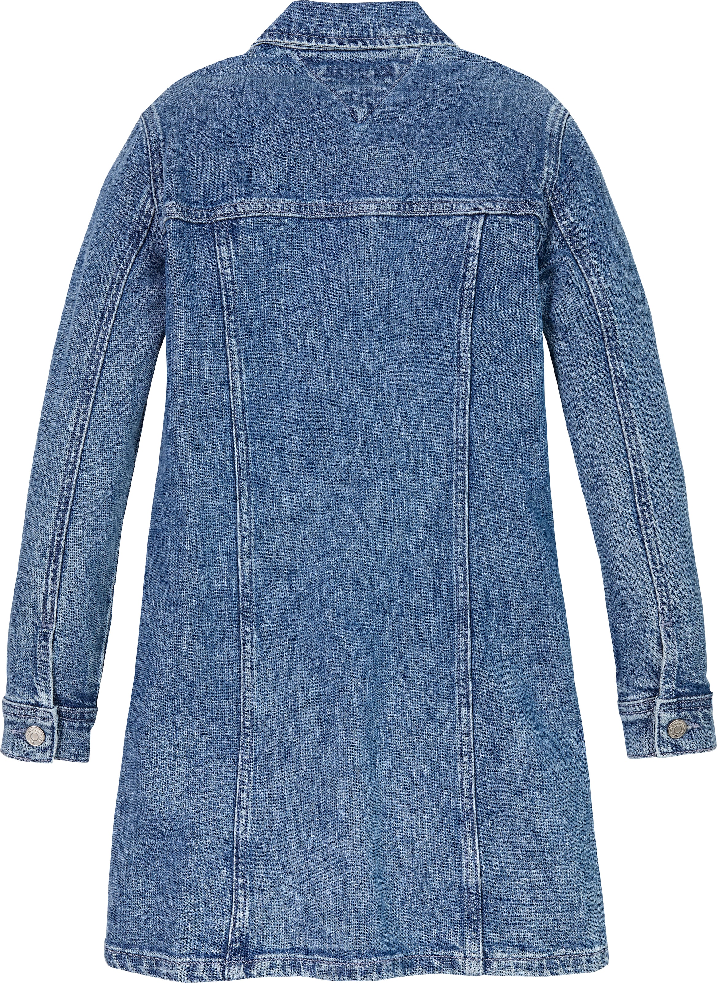 Tommy Hilfiger Jeanskleid »DENIM DRESS LS« Brusttaschen mit Brusttaschen, in blauer Waschung