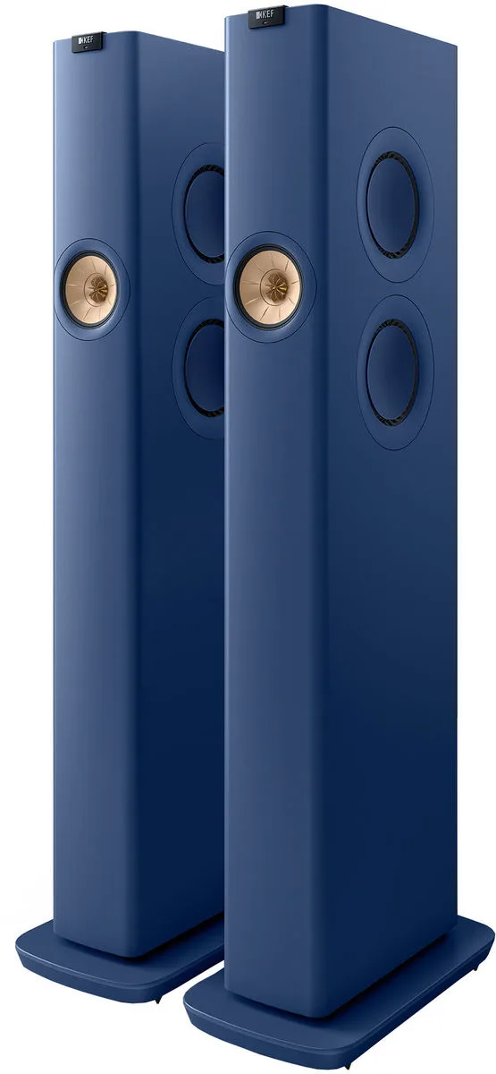 KEF LS60 Wireless Bleu royal Enceintes sans fil hi-fi