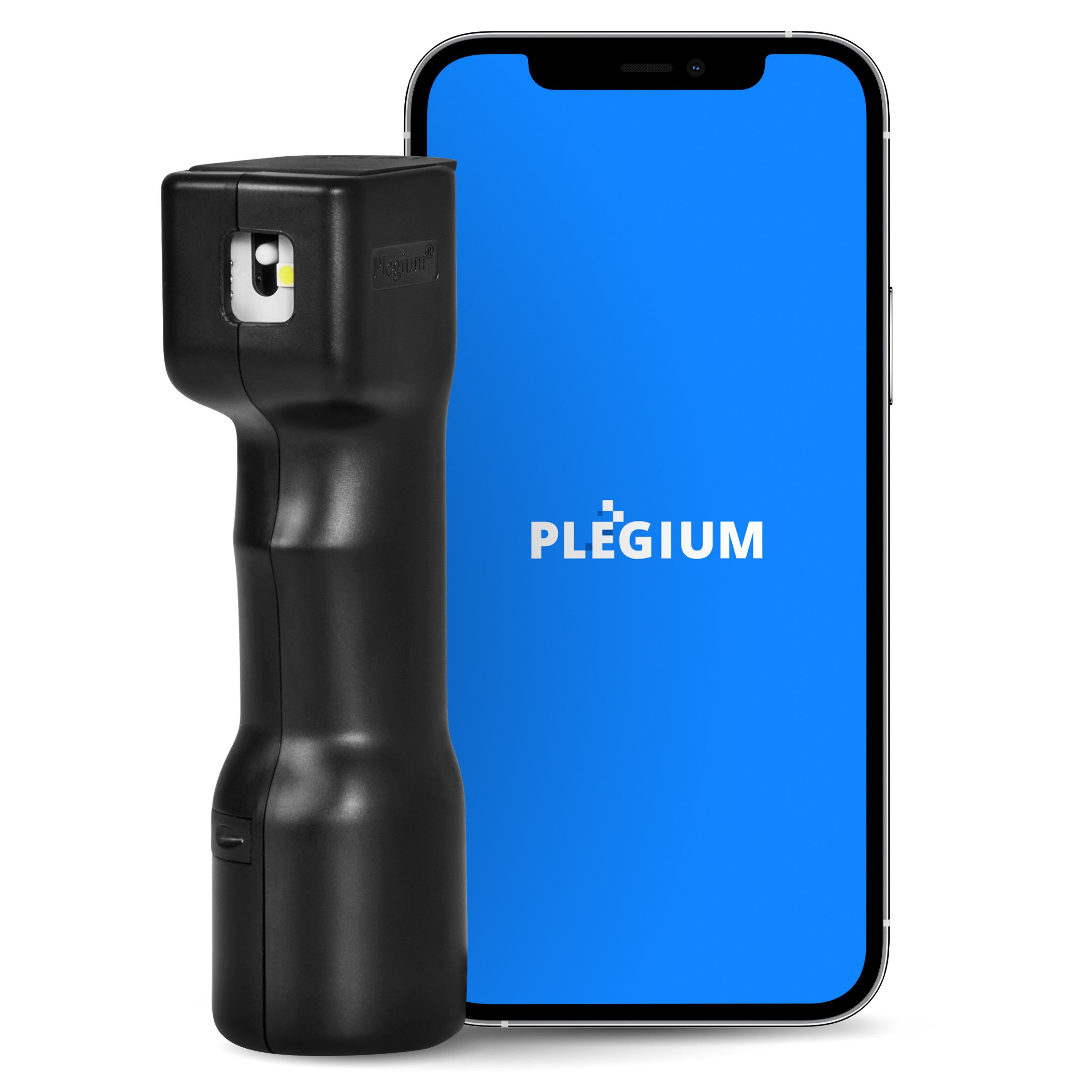 Plegium Smart forsvarsspray med Bluetooth Svart