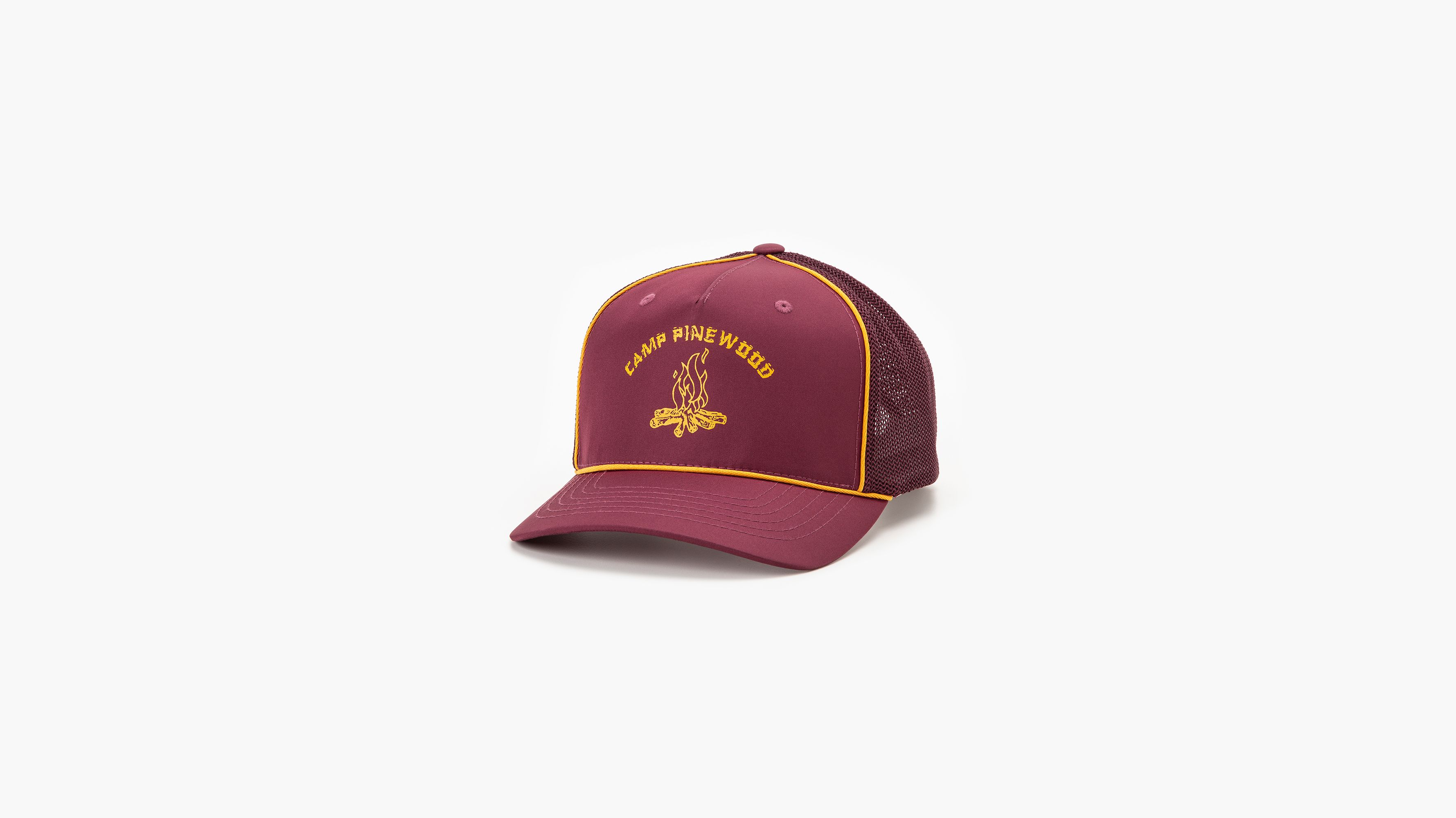 Levi's® Gold Tab™ Flexfit® casquette Trucker - Bordeaux - Jaune