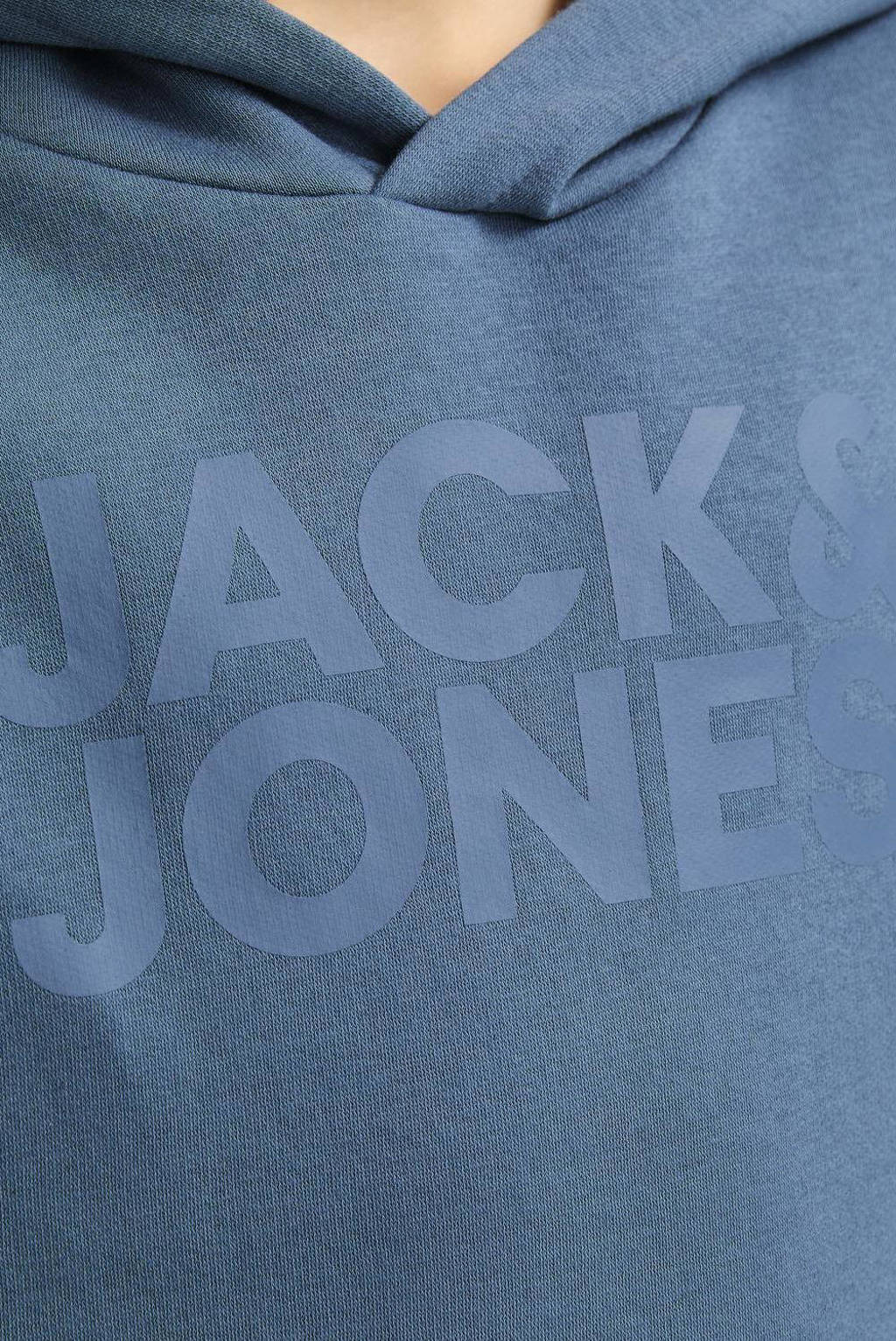 JACK & JONES hoodie JJECORP LOGO met logo blauw