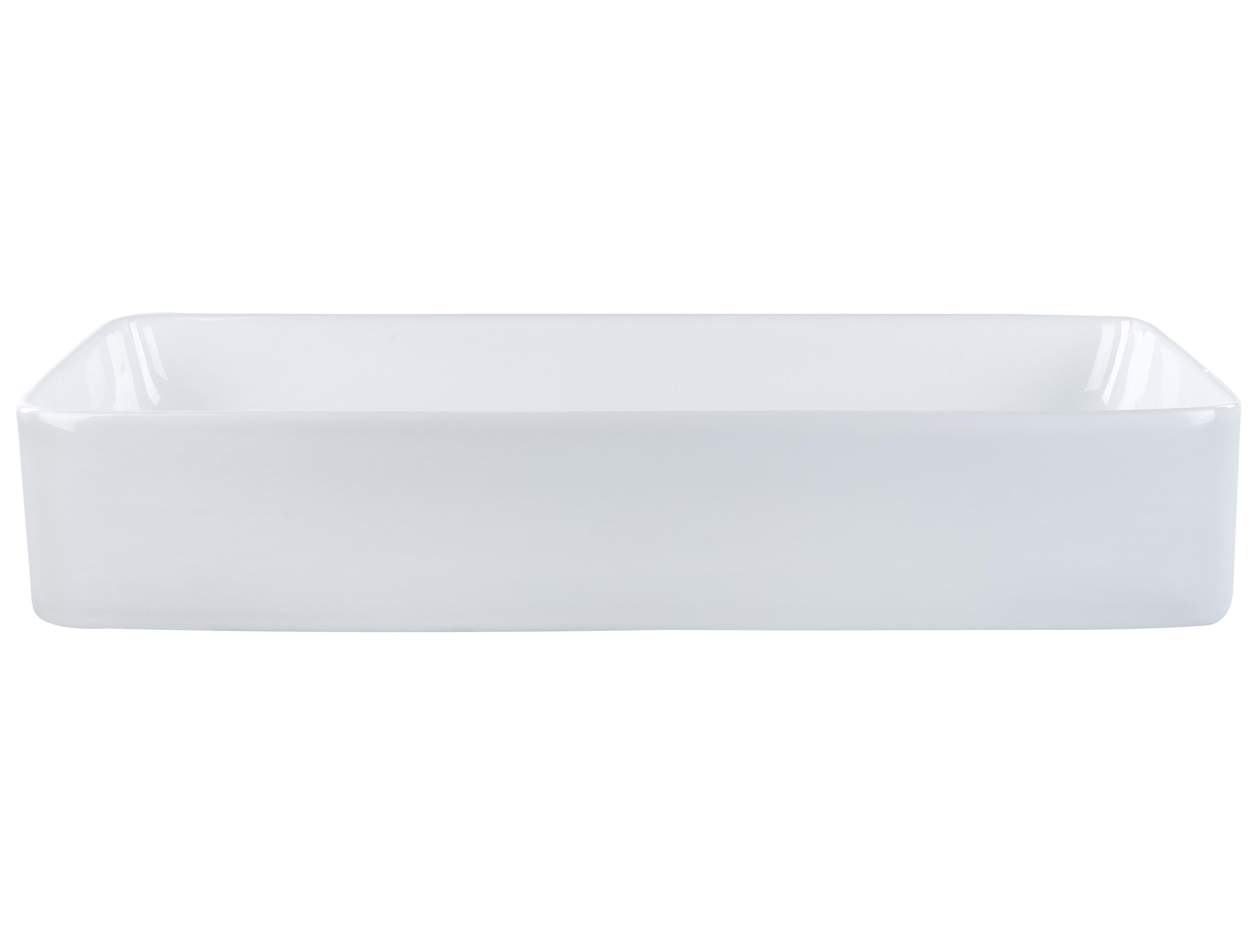 Wastafel voor aanrechtblad ULUA 61 x 35 cm Keramiek Wit