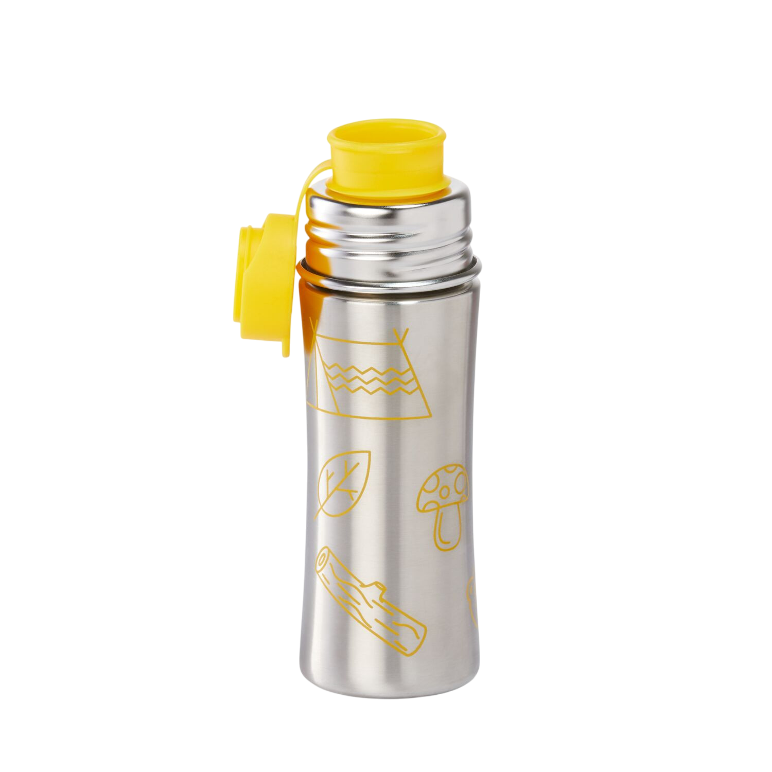 Edelstahl Trinkflasche gelb
