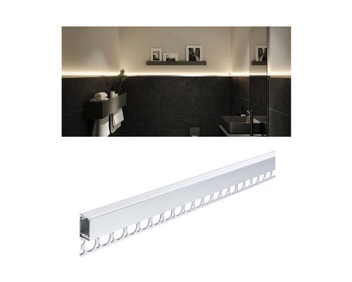 Paulmann LumiTiles LED-strip inbouwprofiel boven 2 m geanodiseerd aluminium/satijn