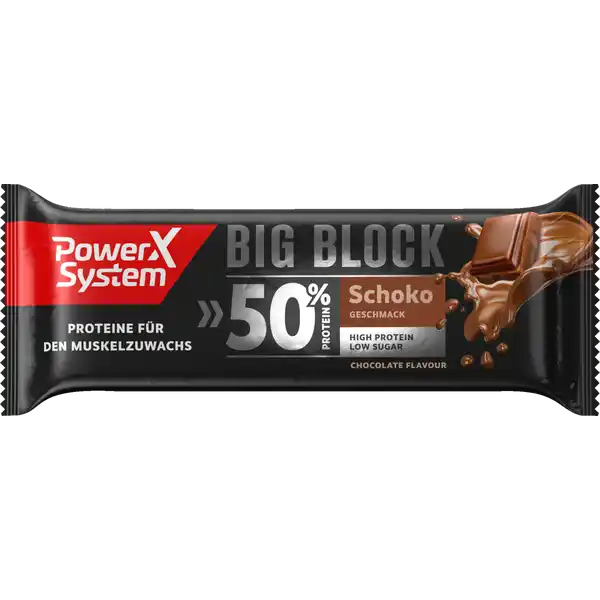 Protein Big Block Eiweiß Riegel Schoko Geschmack