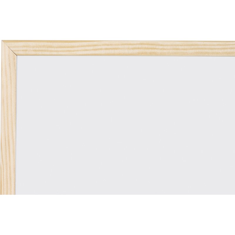 Tableau mixte liège / blanc laqué magnétique cadre bois Bi-Office