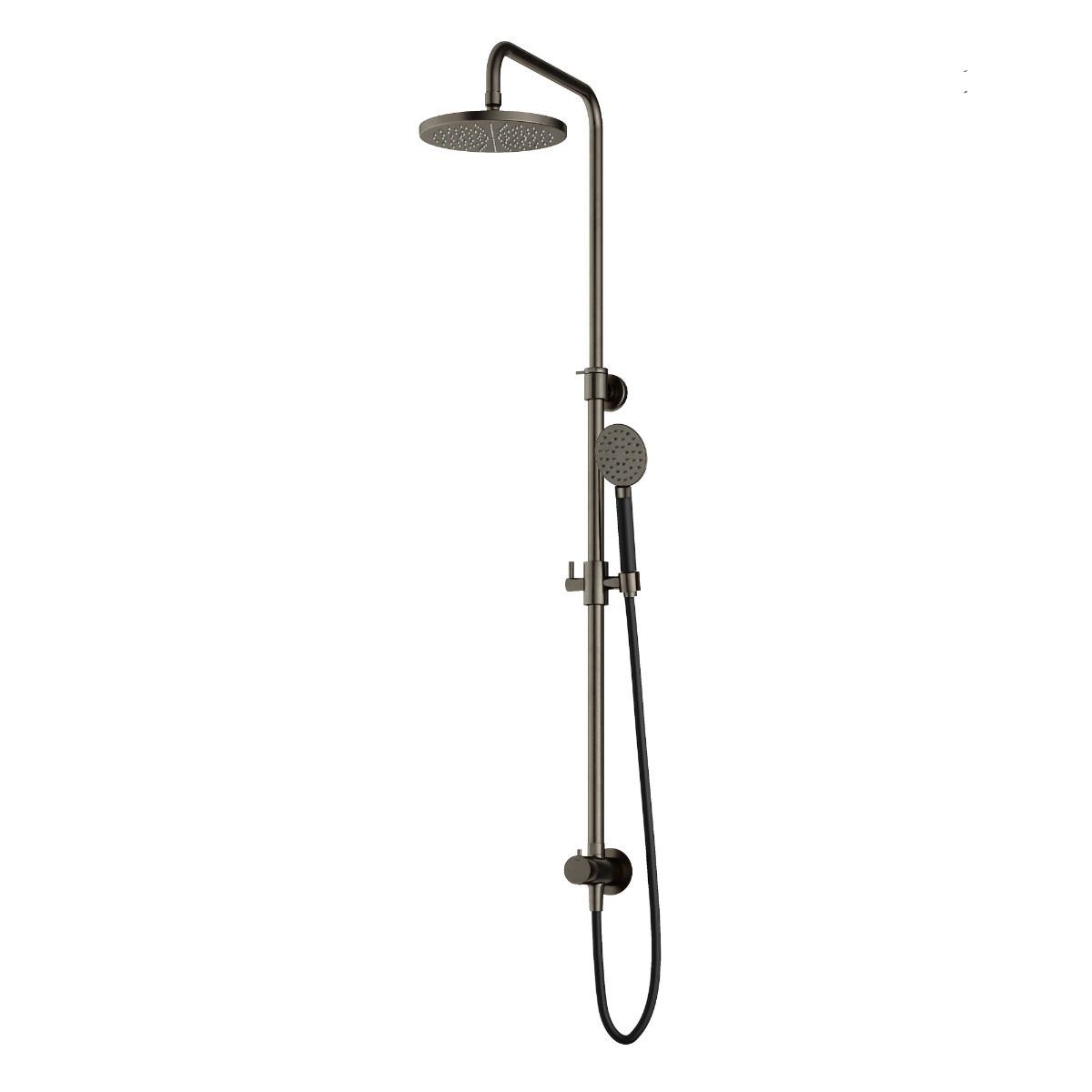 Hotbath Cobber M438 stortdouche met ronde handdouche en 20cm hoofddouche verouderd ijzer