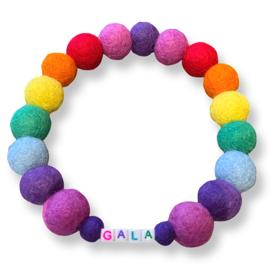Coleira personalizada para cães com pompons