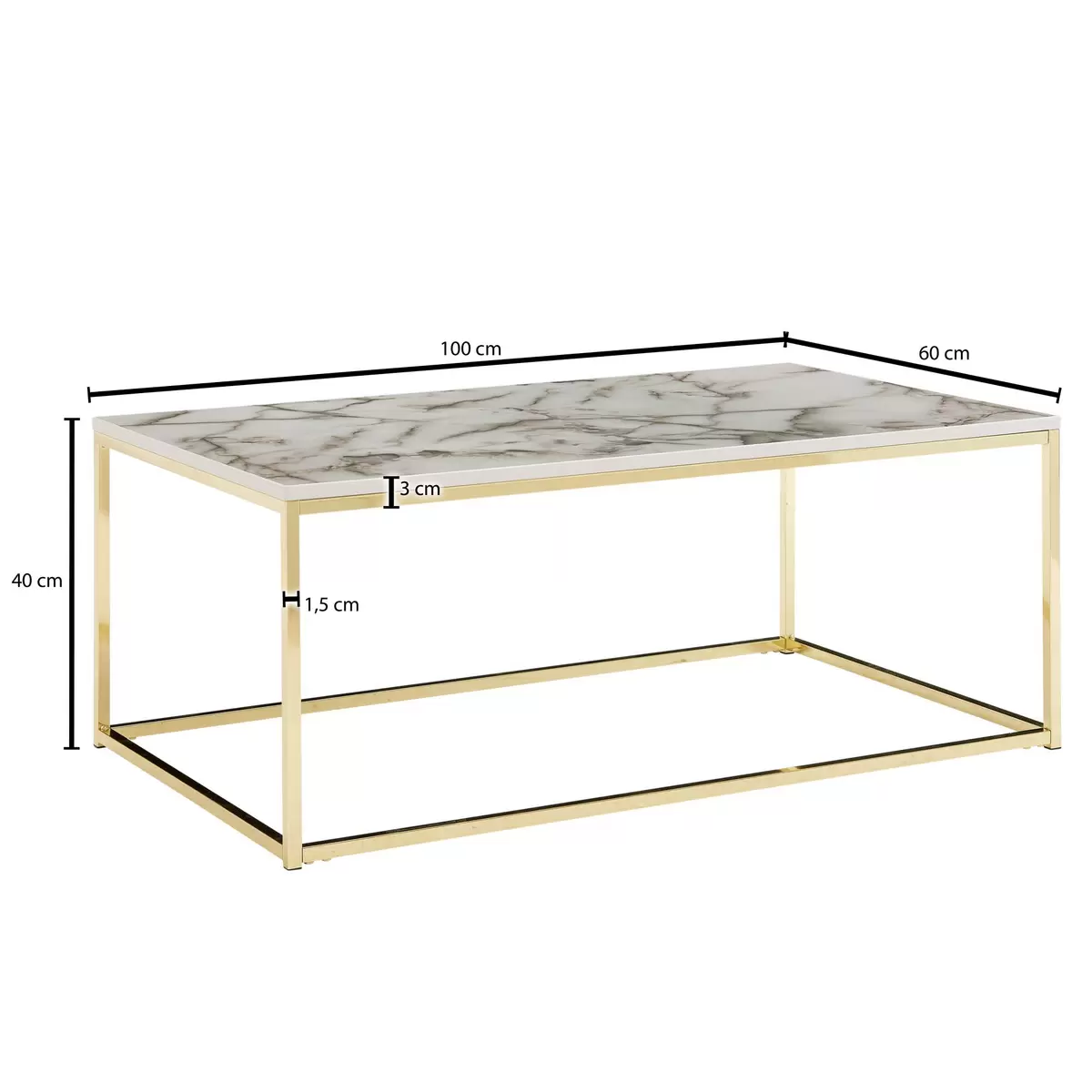 Couchtisch Pravia weiss