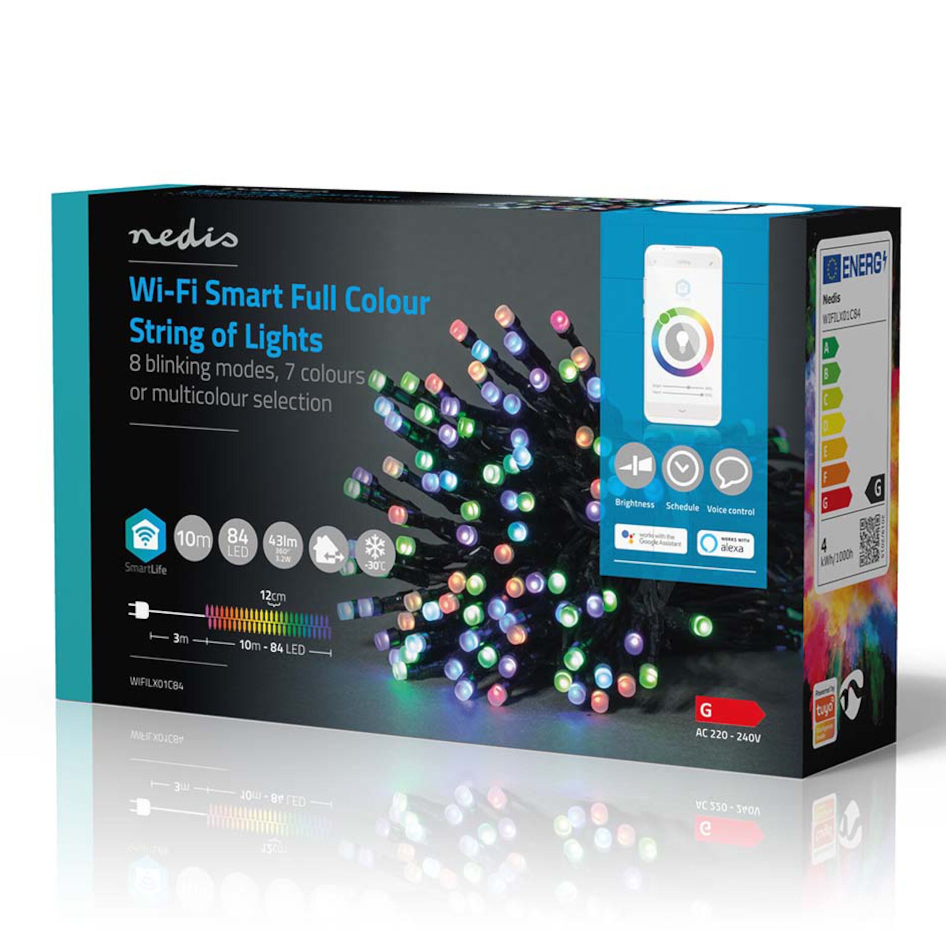 Nedis SmartLife Lyslenke RGB 10 m