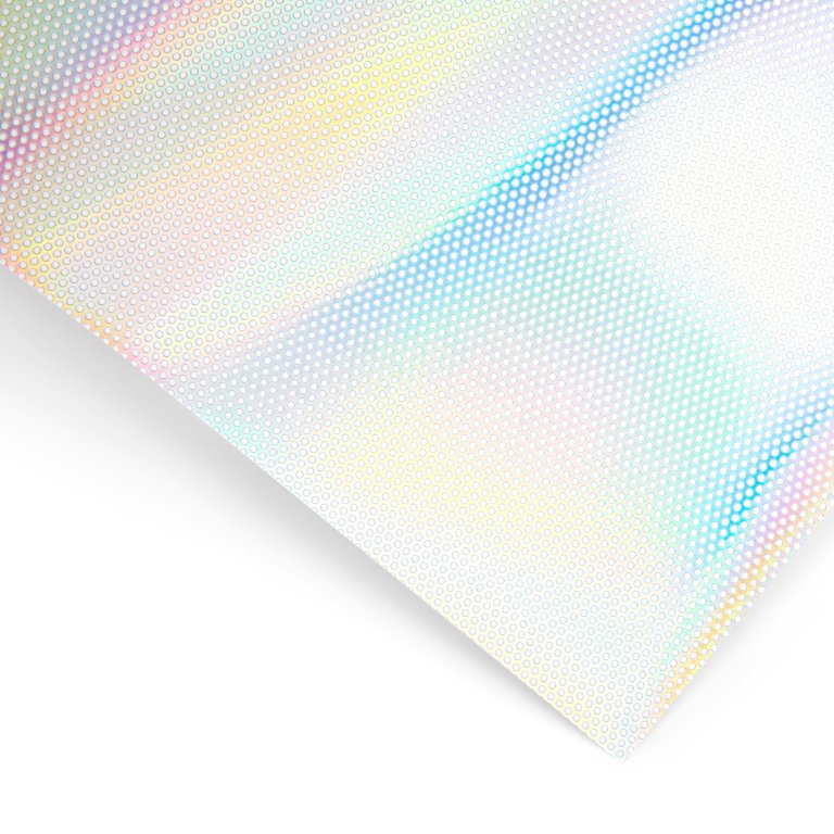 Holografische Klebefolie perforiert