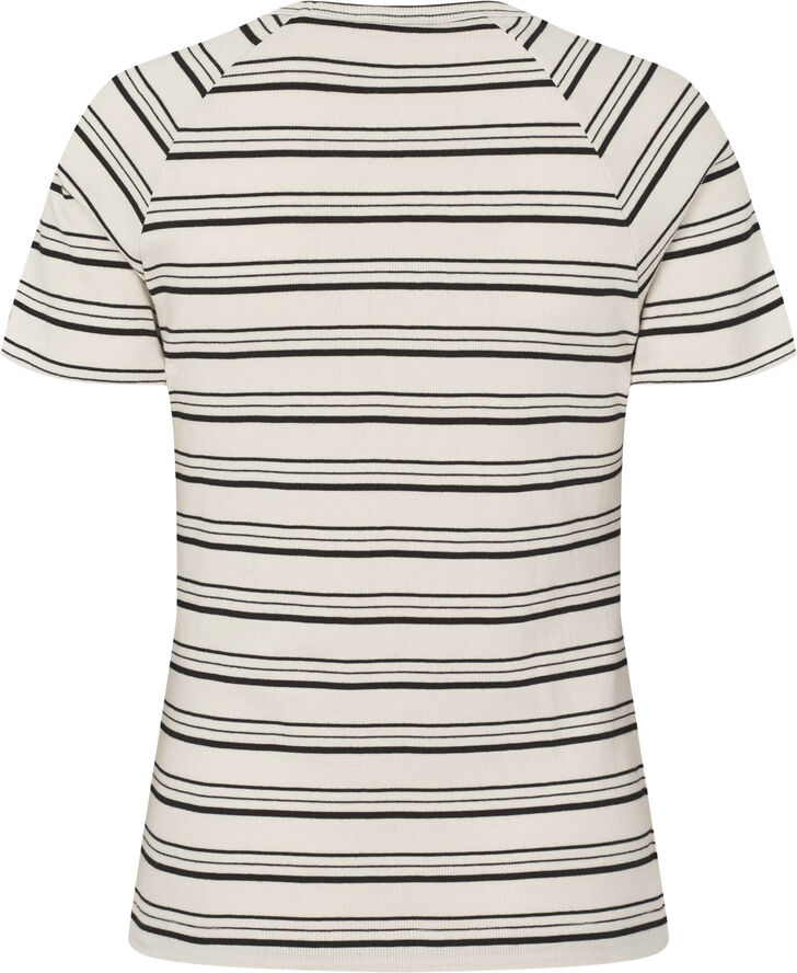 esmé studios ESBlossom SS O-neck Rib T-shirt - GOTS Black stripe