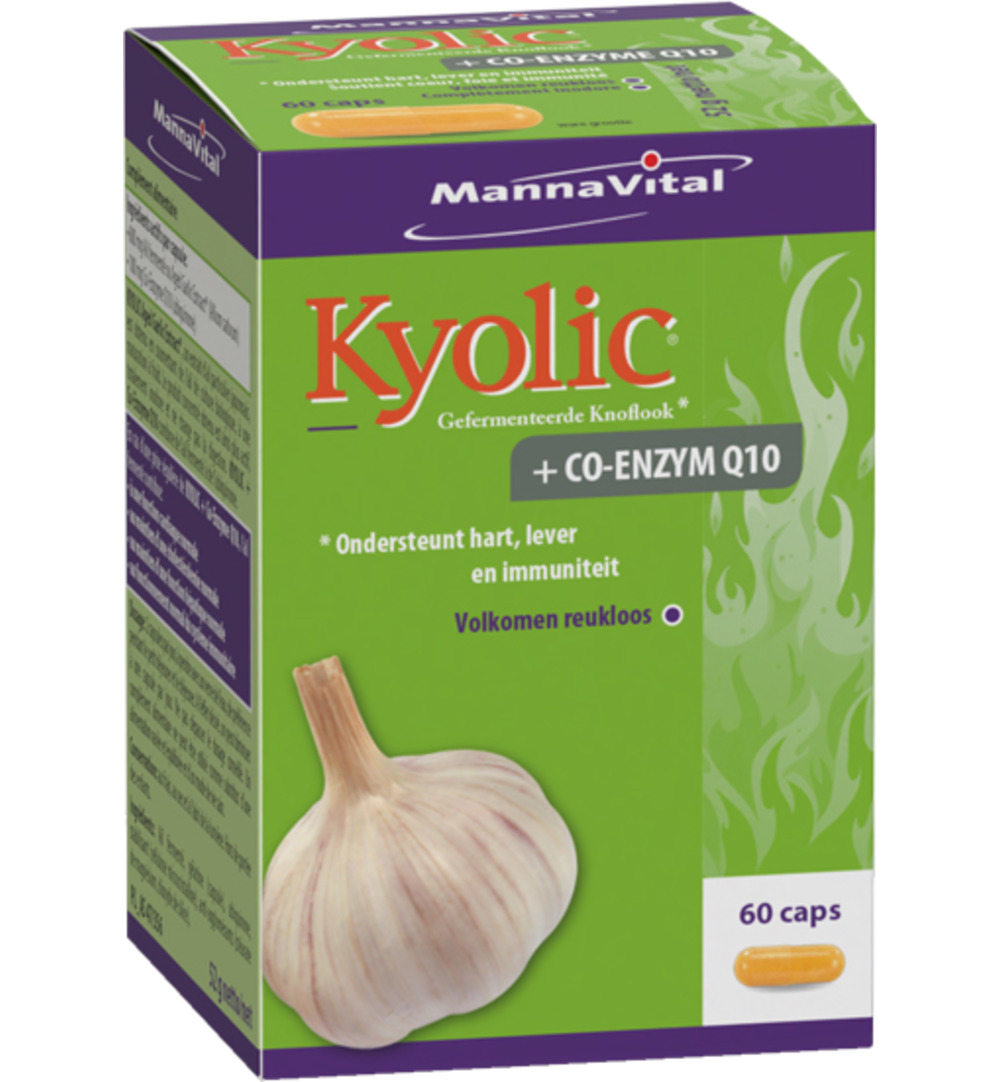 Mannavital Kyolic + co-enzym Q10 (60 vega capsules)