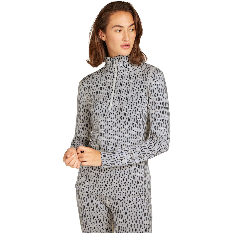 Icebreaker Damen 260 Vertex On-Piste Half Zip Longsleeve