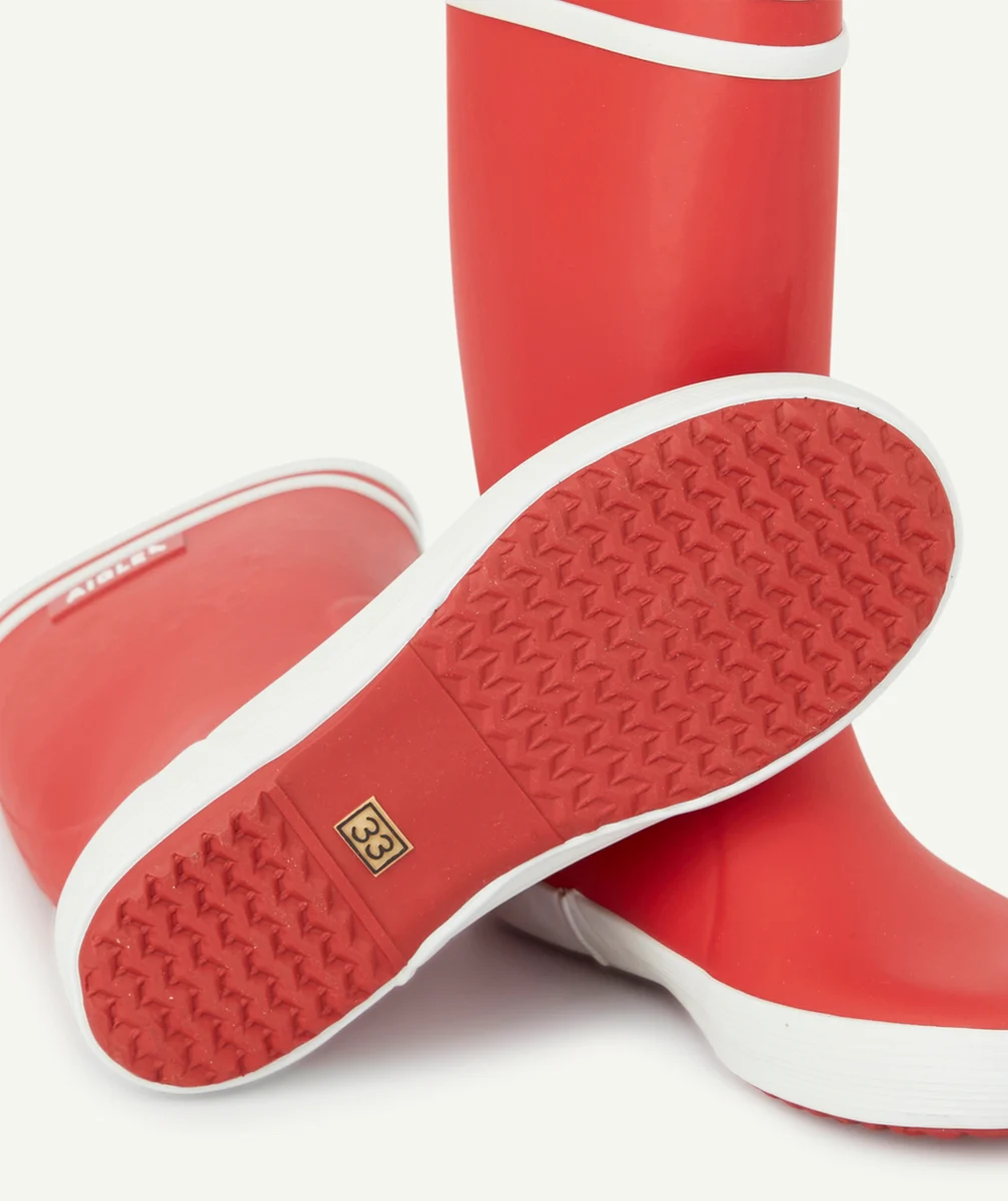 AIGLELES BOTTES EN CAOUTCHOUC ROUGE MIXTE LOLLYPOP