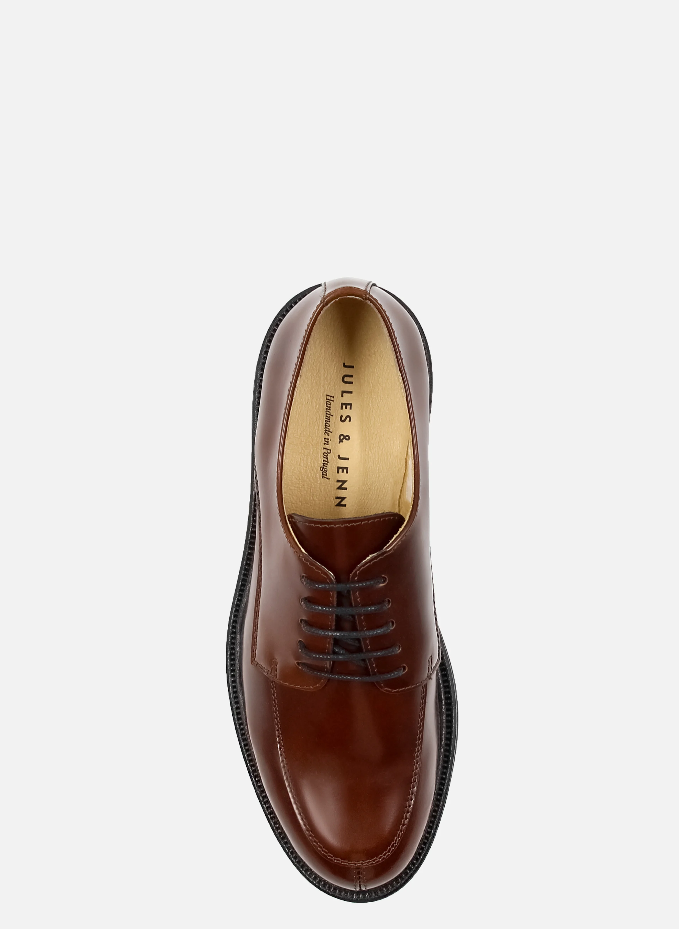 Derbies cuir brillant | Marron