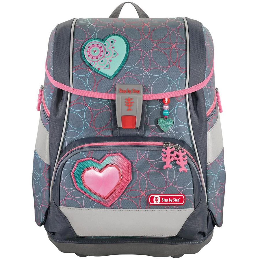 Step by 2in1 Plus - Schulranzen Set 6tlg. Glitter Heart