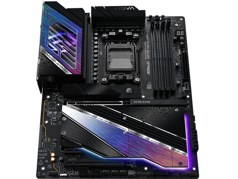 ASRock Mainboard X870E NOVA WIFI ATX-Motherboard mit AM 5 Sockel