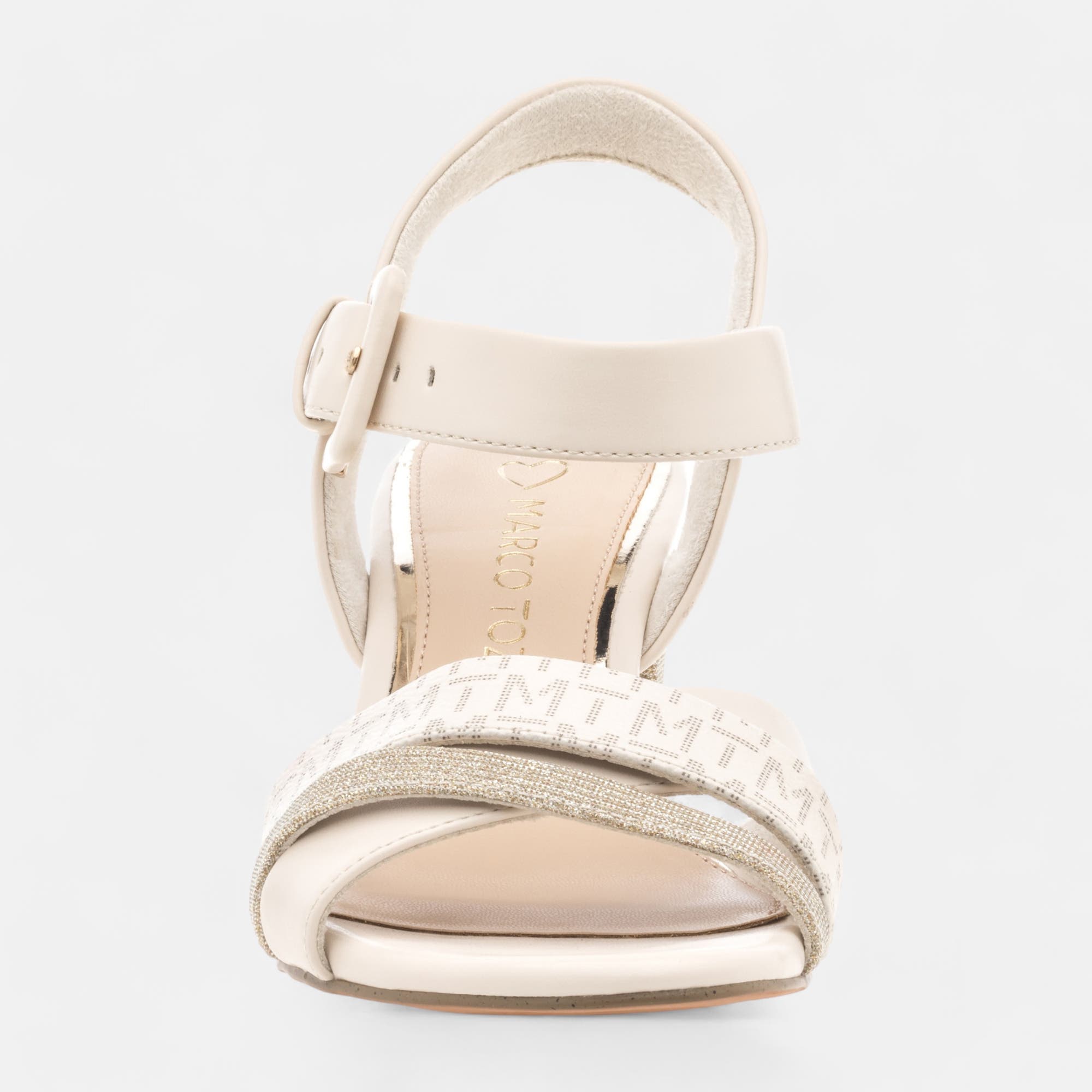 Nu-pieds à talon Femme beige