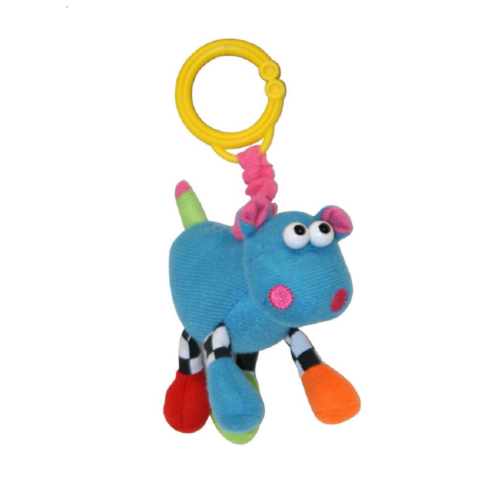 Lorelli Plüschtier Hippo Vibration Kuscheltier C-Ring zuhause unterwegs blau