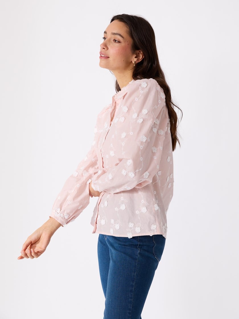 Johanne blondeskjorte Petal Pink