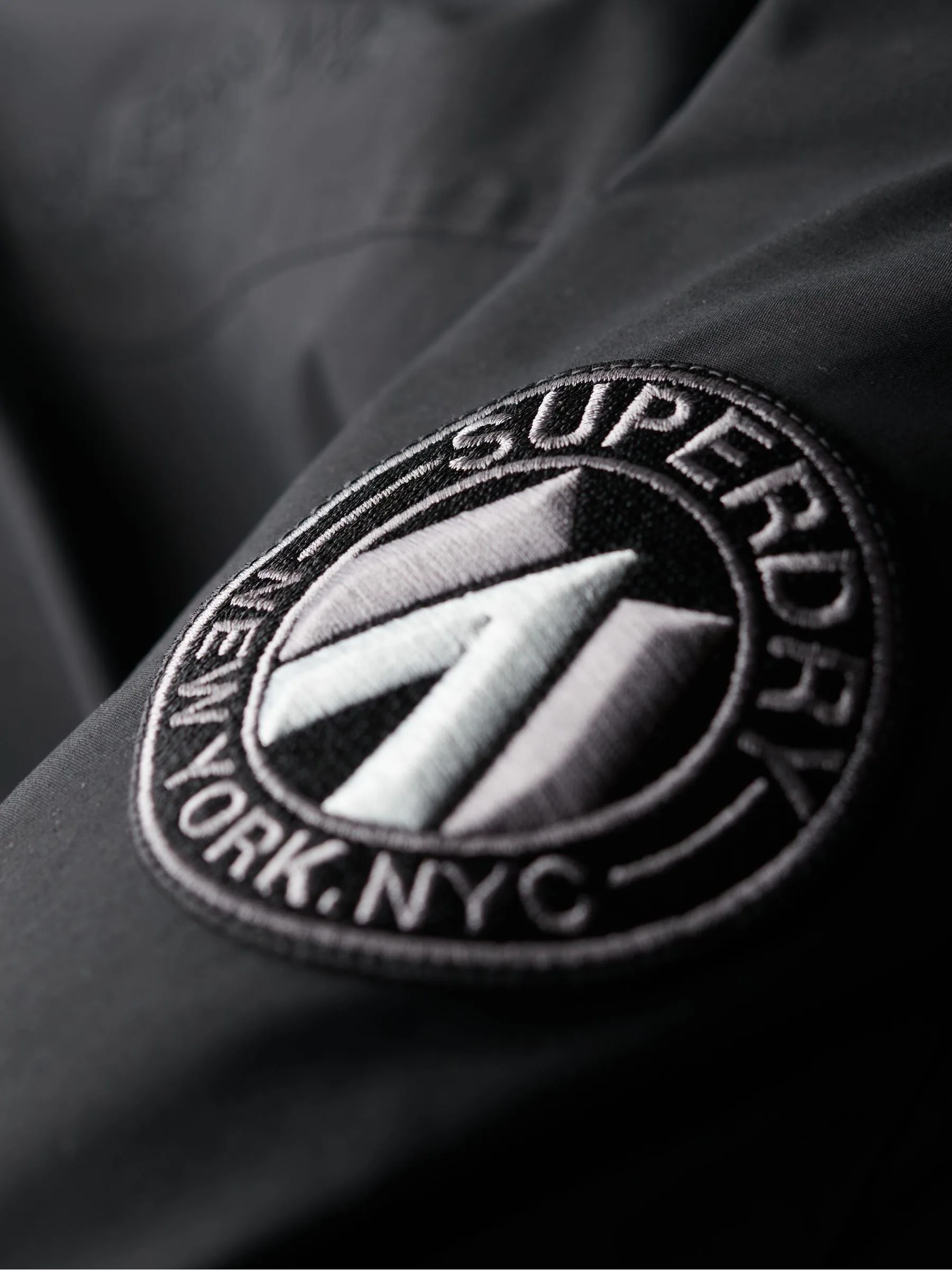 Zwart - Superdry City gewatteerde parkajas