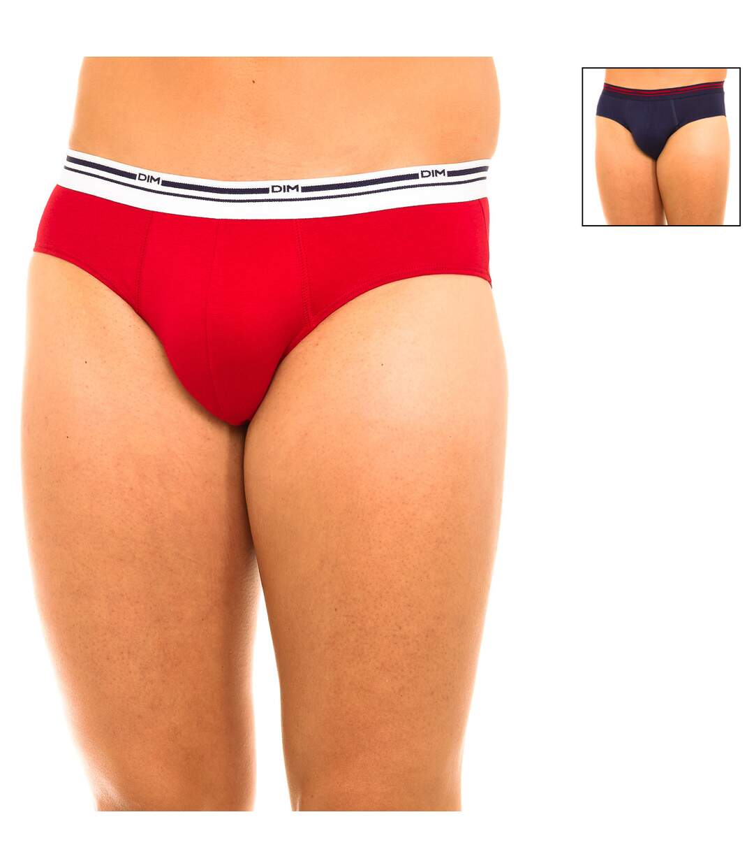 Pack-2 Slips Classic breathable fabric D09BB man