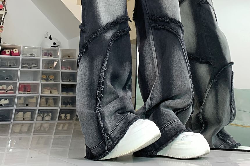 2DAWGS - High Waist Washed Wide Leg Jeans