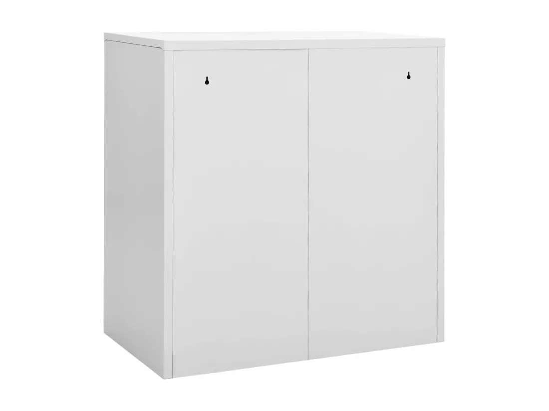 Armoires à casiers 2 pcs Gris clair et vert 90x45x92,5 cm Acier