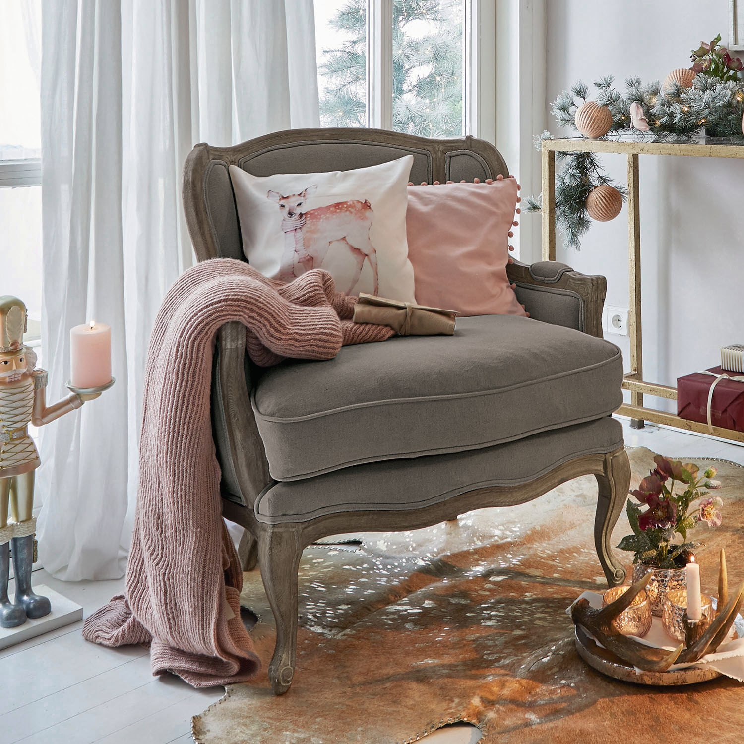 Sessel Kingswinford grau