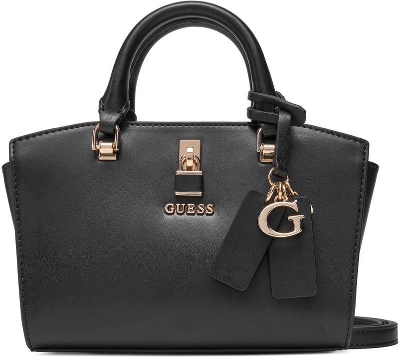 Guess - Queensland Mini - Handtas - Zwart - 22x14x9 cm