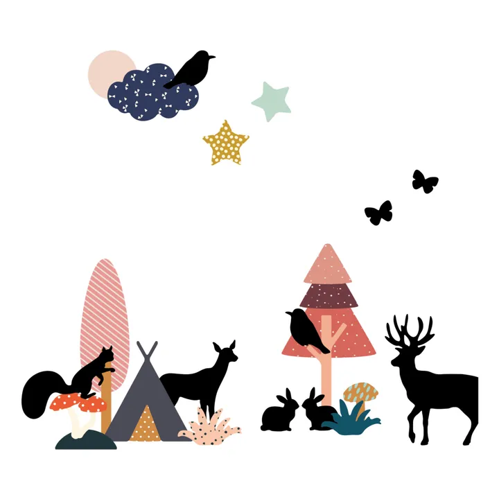Ma Cabane à rêves Magnets Animaux Forêt