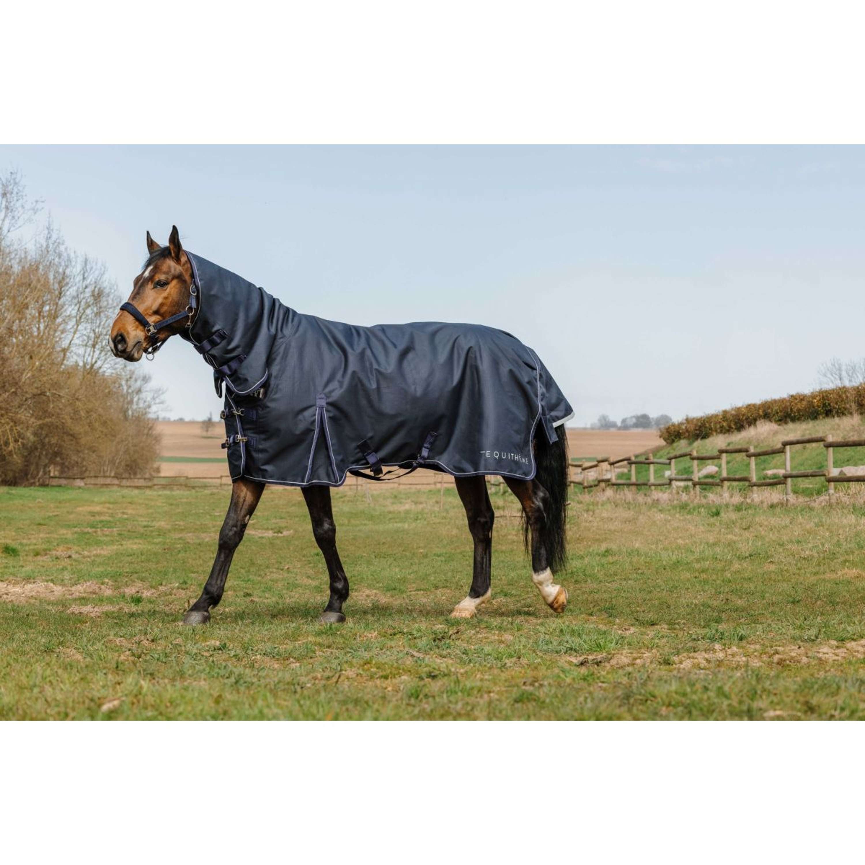 EQUITHÈME Outdoordeken Anatomic Combi 1200D 200g Navy