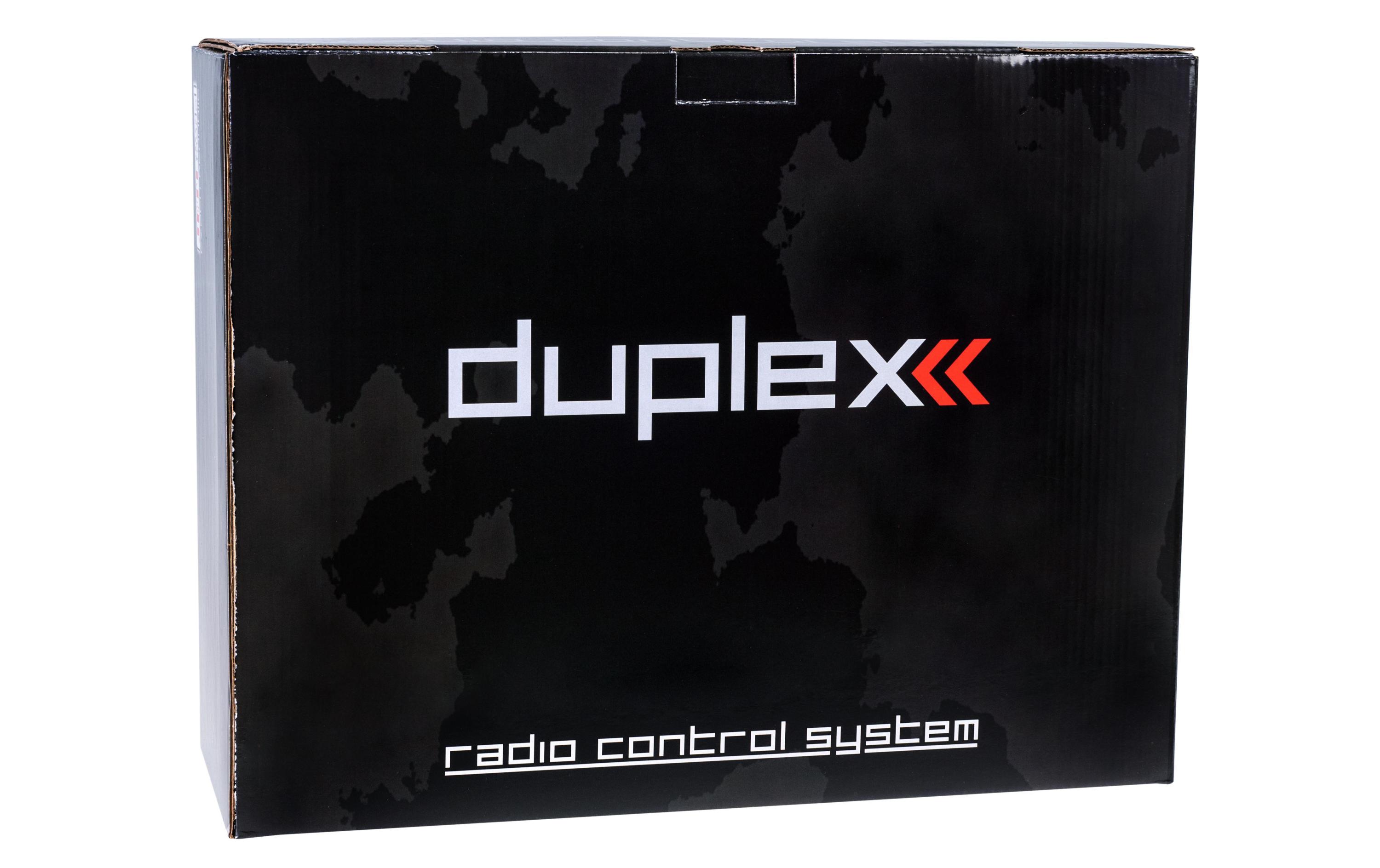 Fernsteuerung DS-24 Carbon Line Dark Red 24 Kanal, Duplex EX<br>Professioneller 24-Kanal Sender mit Geber auf Rückseite und Carbon-Frontplatte