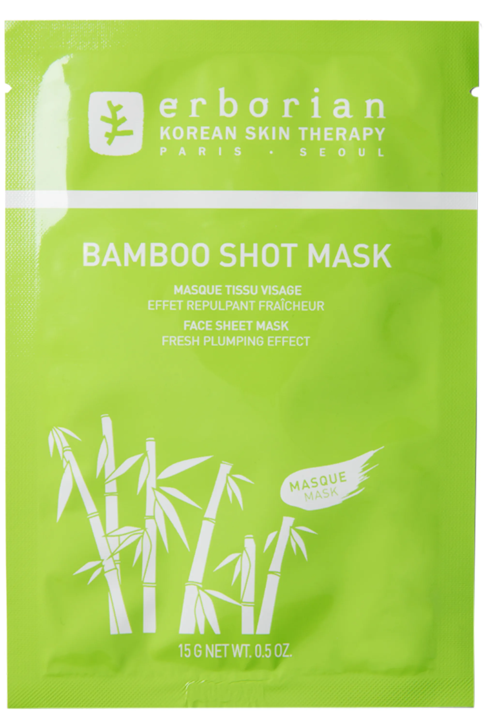 Erborian Masque tissu visage Bamboo Shot Mask-15 g