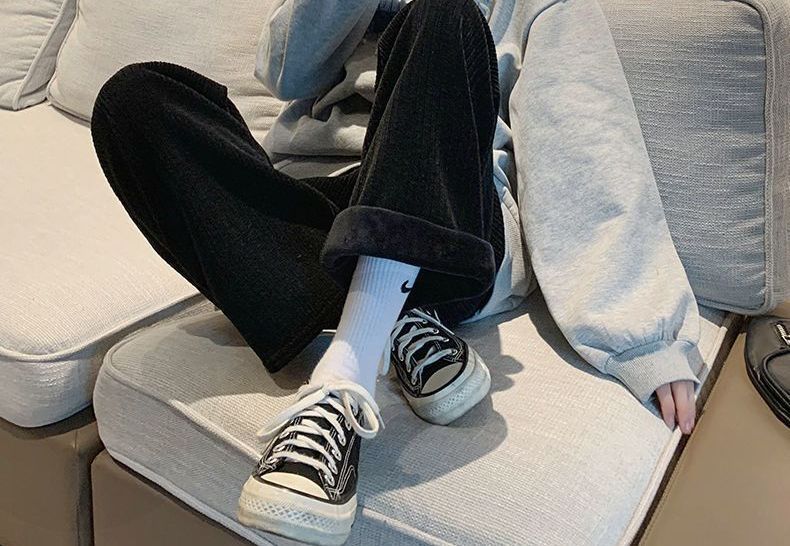 Niji Smile - Corduroy broek met rechte pijpen
