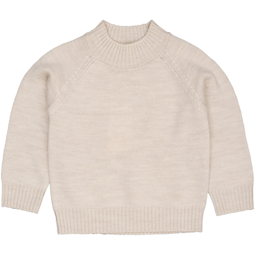 Køb COPENHAGEN COLORS Pale Cream Mel. Pull Over m/ Rullekrave