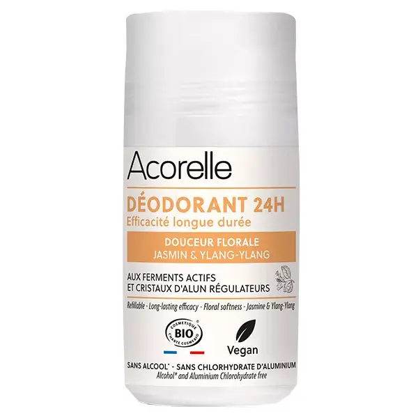 Acorelle Déodorant roll-on 24h douceur florale 50ml
