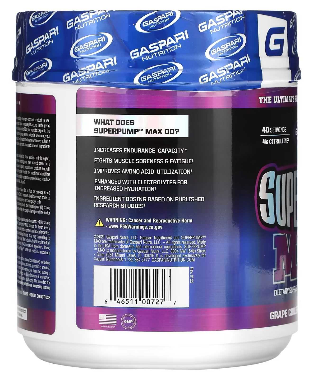 Gaspari Nutrition SuperPump Max 640 g
